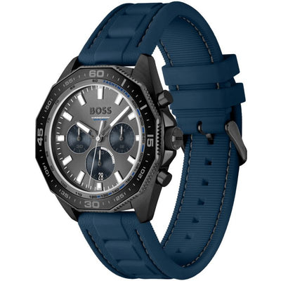 BOSS Energy 44mm Grey Quartz Men's Watch 1513972 - Steffans Jewellers