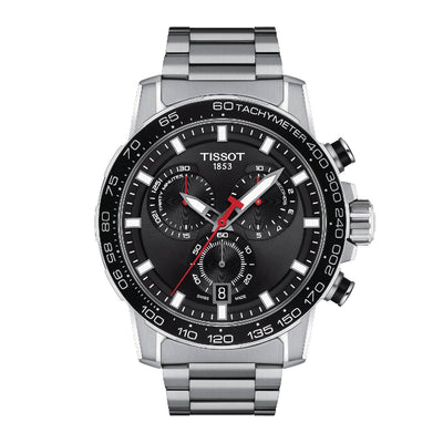 Tissot Supersport Chrono Black Dial Stainless Steel Men's Watch