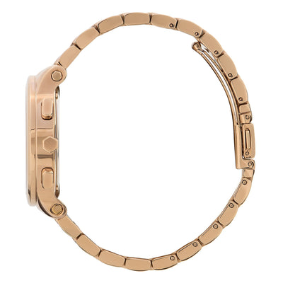 Olivia Burton Sports Luxe 38mm Multi-Function Blush & Carnation Gold Bracelet Watch - Steffans Jewellers