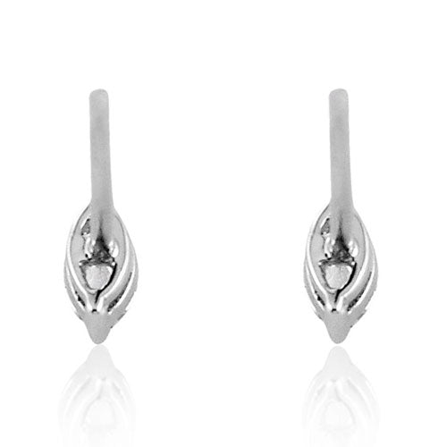 Steffans Marquise Cut Diamond Claw Set Platinum Stud Earrings (0.20cts)