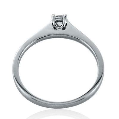 Steffans RBC Diamond Platinum Solitaire Engagement Ring