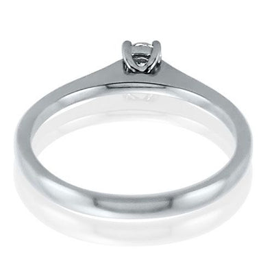 Steffans RBC Diamond Platinum Solitaire Engagement Ring