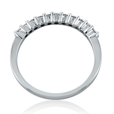 Steffans RBC Diamond Shared Claw, Platinum Half Eternity Ring (0.25ct)
