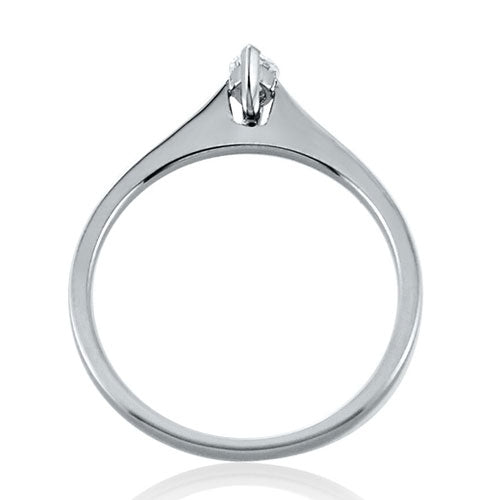 Steffans Marquise Cut Diamond Claw Set, Platinum Solitaire Engagement Ring (0.18ct)
