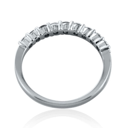 Steffans RBC Diamond Shared Claw Set Platinum Half Eternity Ring (0.50ct)