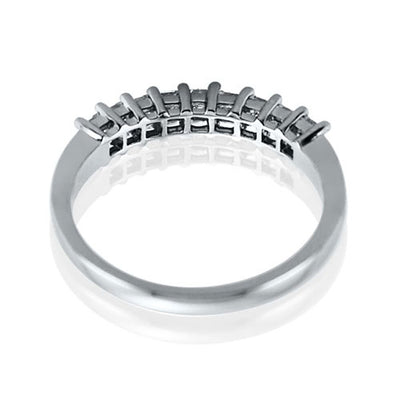 Steffans Princess Cut Diamond Platinum Eternity Ring