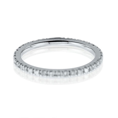 Steffans RBC Diamond Micro Set Platinum Full Eternity Ring (0.50ct)