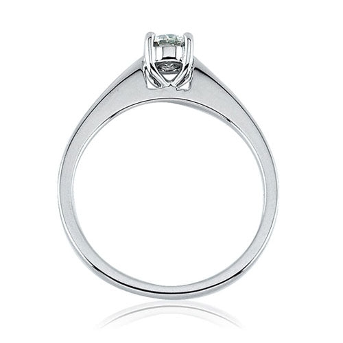 Steffans RBC Diamond Claw Set Platinum Solitaire Engagement Ring (0.30ct)