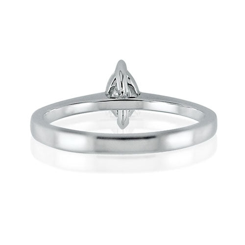 Steffans Marquise Cut Diamond Claw Set Platinum Solitaire Engagement Ring (0.30ct)