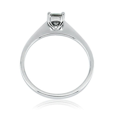 Steffans Princess Cut Diamond Claw Set Platinum Solitaire Engagement Ring (0.30ct)