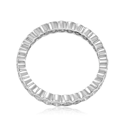 Steffans RBC Diamond Scalloped Edge Platinum Full Eternity Ring (1.00ct)
