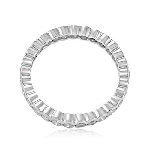 Steffans RBC Diamond Scalloped Edge Platinum Full Eternity Ring (1.00ct)