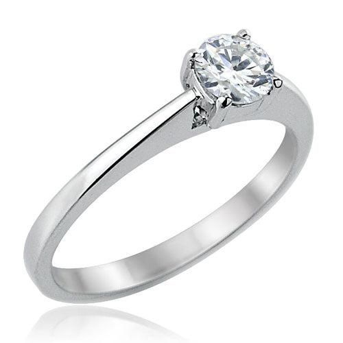 Steffans RBC Diamond Claw Set Platinum Solitaire Engagement Ring (0.40ct)