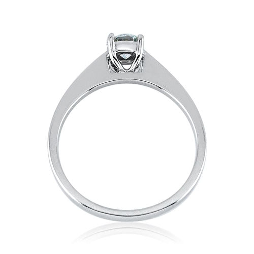 Steffans RBC Diamond Claw Set Platinum Solitaire Engagement Ring (0.40ct)