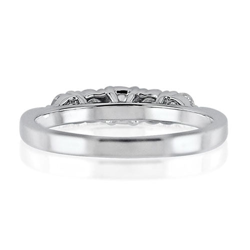 Steffans RBC Diamond Claw Set 5 Stone Platinum Engagement Ring (0.70ct)