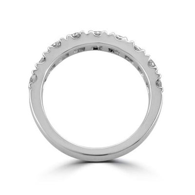 Steffans RBC Diamond Micro Set Platinum Half Eternity Ring (1.50ct)