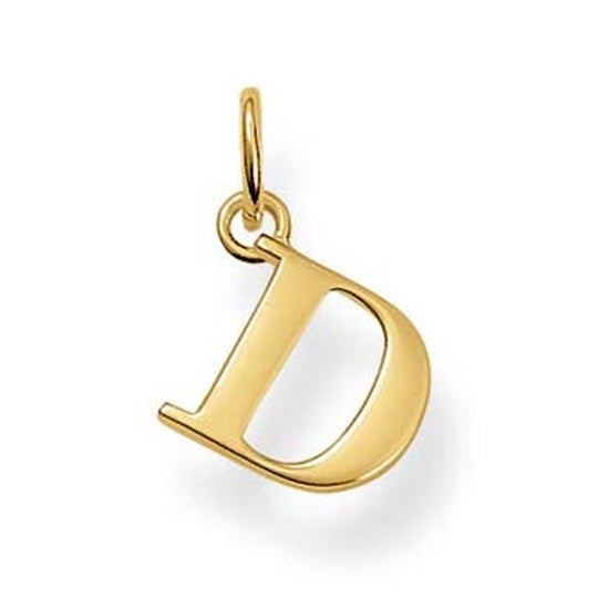 Thomas Sabo Gold Plated Letter D Pendant