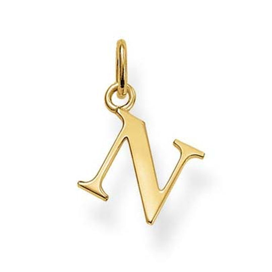 Thomas Sabo Gold Plated Letter N Pendant