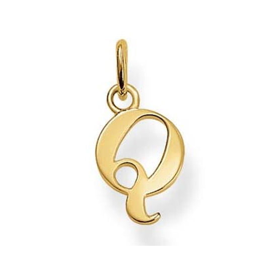 Thomas Sabo Gold Plated Letter Q Pendant
