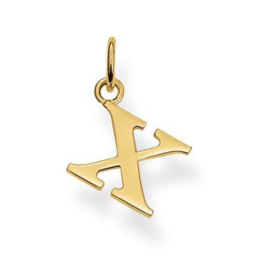 Thomas Sabo Gold plated Letter X Pendant