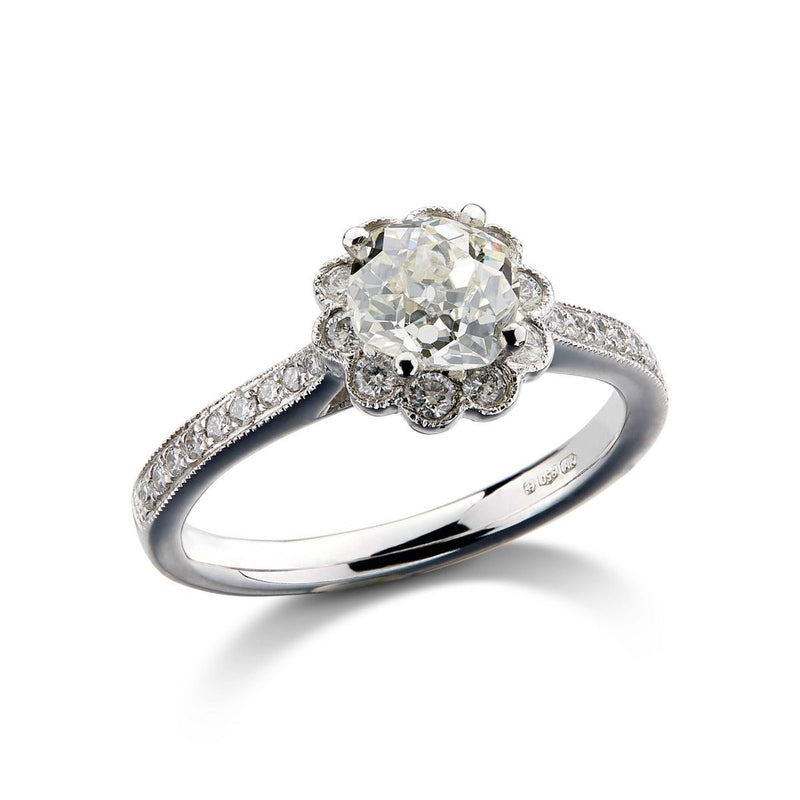 Platinum Diamond Cluster Ring - Steffans Jewellers