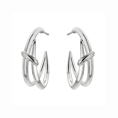 Shaun Leane Sabre Deco Twist Hoop Earrings - Steffans Jewellers