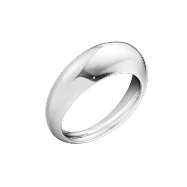 Georg Jensen Curve Silver Slim Ring 501A