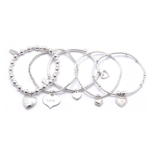 ChloBo Stack of 5 Love Bracelets