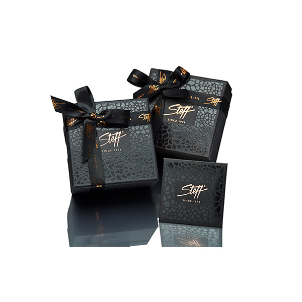 Steff Rose Gold Vermeil & Black Enamel Tree of Life Pendant