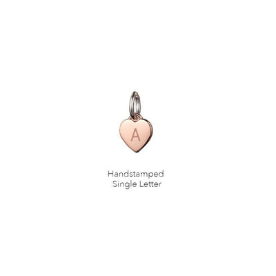 Steff Highgate Silver Wing & Personalised Rose Gold Mini Heart Pendant - Steffans Jewellers