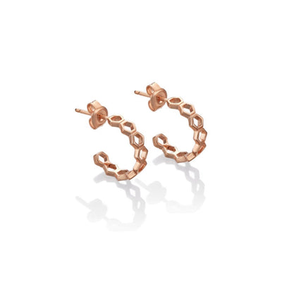 Steff Honeycomb Hoop Earrings - Steffans Jewellers