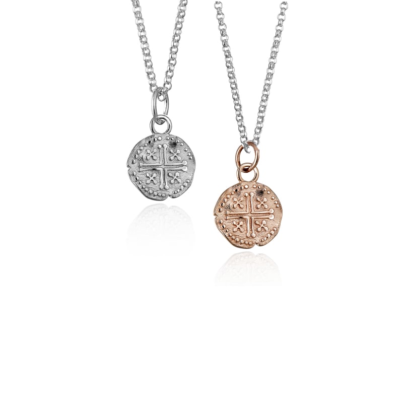 Steff Mini Short Cross Coin Pendants With Chain - Steffans Jewellers