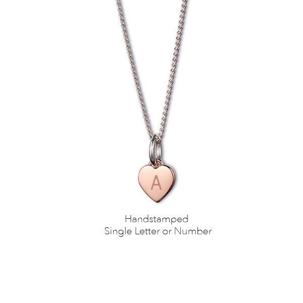 Steff Rose Gold Vermeil Mini Heart Pendant with Chain - Steffans Jewellers