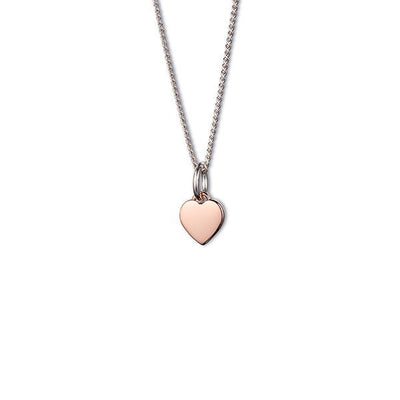 Steff Rose Gold Vermeil Mini Heart Pendant with Chain - Steffans Jewellers