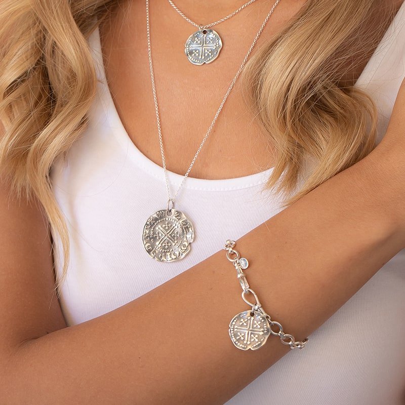 Steff Short Cross Coin Pendants with Chain - Steffans Jewellers