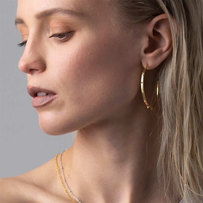 Steff Soho Large Spike Hoop Earrings - Steffans Jewellers