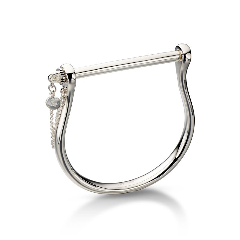 Steff Soho Silver Stirrup Bangle - Steffans Jewellers