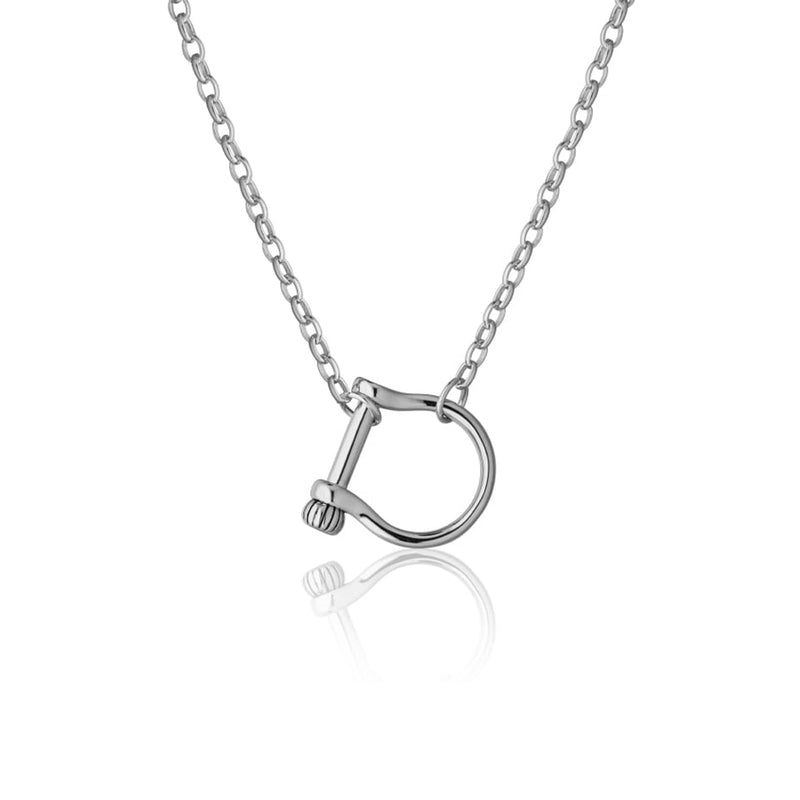 Steff Soho Silver Stirrup Necklace - Steffans Jewellers