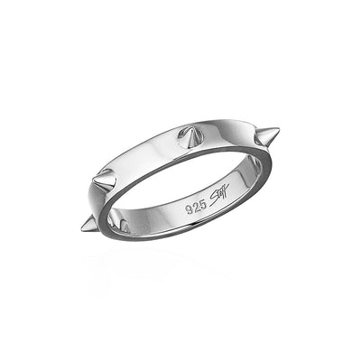 Steff Sterling Silver Spike Stacking Rings - Steffans Jewellers