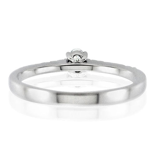 Steffans Oval Shaped Diamond, Platinum Solitaire Engagement Ring with Micro Set Diamond Tapered Shoulders (0.25ct) - Steffans Jewellers