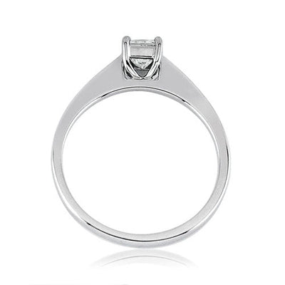 Steffans Princess Cut Diamond Claw Set Platinum Solitaire Engagement Ring (0.40ct) - Steffans Jewellers