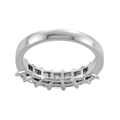 Steffans Princess Cut Diamond Shared Claw Set 7 Stone Platinum Engagement Ring (1.40ct) - Steffans Jewellers