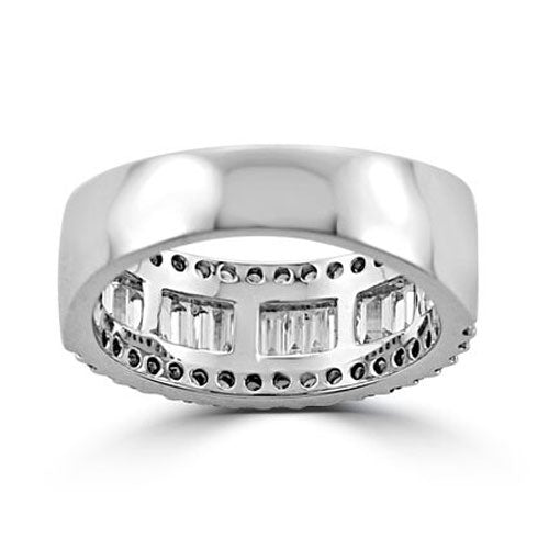 Steffans RBC & Baguette Cut Diamond Channel & Claw Set Platinum Ring (1.50ct) - Steffans Jewellers
