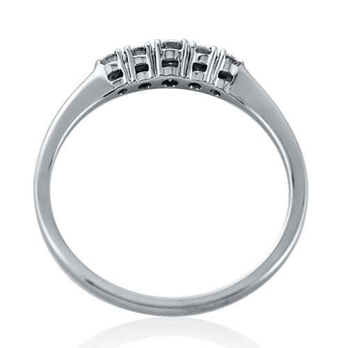 Steffans RBC Diamond Claw Set 5 Stone, Platinum Engagement Ring (0.16ct) - Steffans Jewellers