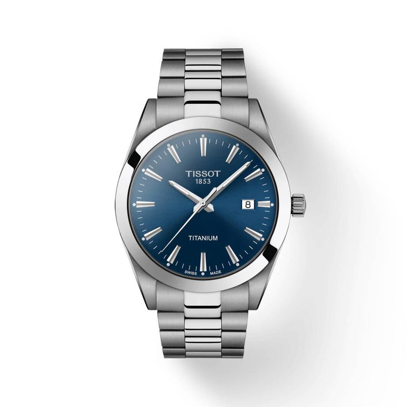 Tissot Gentleman Titanium Stainless Steel & Blue Dial 40mm Quartz Men’s Watch