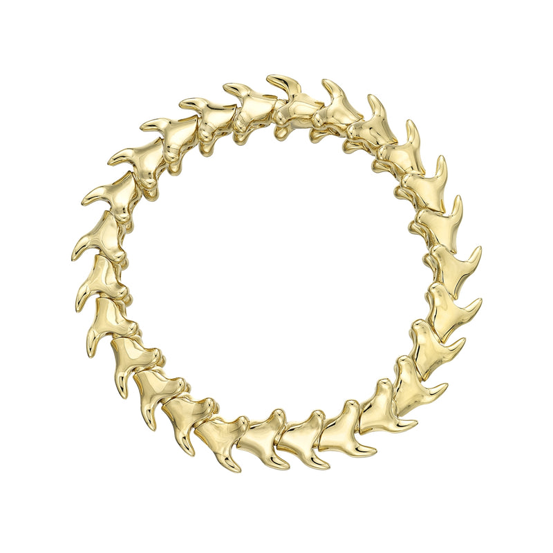 Shaun Leane Serpent Yellow Gold Plated Thick Bracelet
