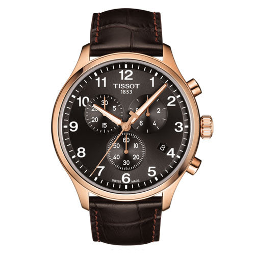 Tissot Chrono XL Classic Gents Watch (Black/Gold/Brown)