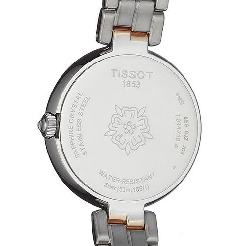 Tissot Flamingo Ladies Watch with White Mother of Pearl (Silver/Gold)