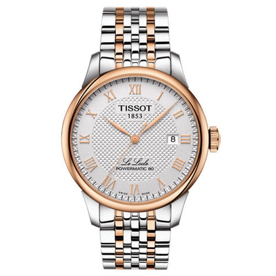 Tissot Le Locle Powermatic 80 Gents Watch (Silver/Rose Gold)