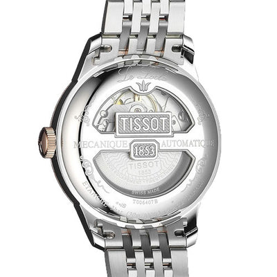 Tissot Le Locle Powermatic 80 Gents Watch (Silver/Rose Gold)